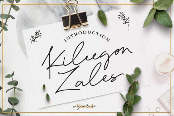 Kileegon Zales Font Poster 1