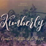 Kimberly Script Font Poster 1