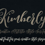 Kimberly Script Font Poster 4