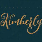 Kimberly Script Font Poster 5