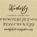 Kimberly Script Font Poster 6