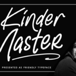 Kinder Master Font Poster 1