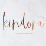 Kindora Script Font Poster 1