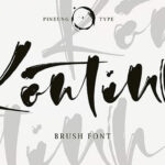 Kontinh Font Poster 1