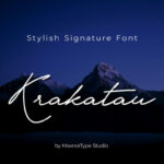 Krakatau Font Poster 1