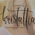 Kristallian Script Font Poster 1