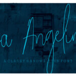 La Angelina Font Poster 1