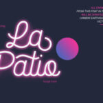 La Patio Font Poster 1