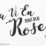 La Vi En Rose Font Poster 1