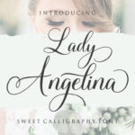 Lady Angelina Script Font Poster 1