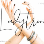 Ladytron Script Font Poster 1