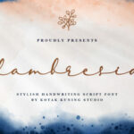 Lambresia Font Poster 1