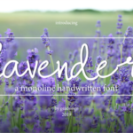 Lavender Font Poster 1