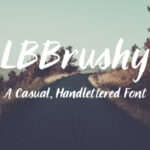 LBBrushy Font Poster 1