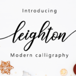 Leighton Font Poster 1