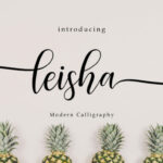 Leisa Script Font Poster 1