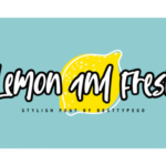 Lemon and Fresh Font Poster 1