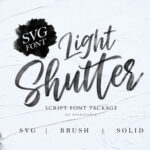 Light Shutter Font Poster 1