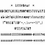 Little Bear & Little Mouse Duo Font Poster 2