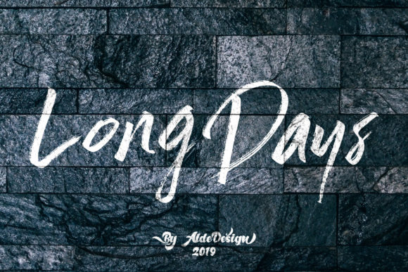 Long Days Font Poster 1