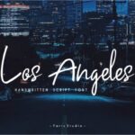 Los Angeles Font Poster 1