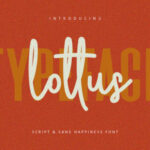 Lottus Font Poster 1