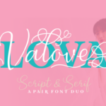 Lova Valove Duo Font Poster 1