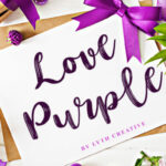 Love Purple Font Poster 1