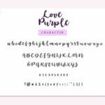 Love Purple Font Poster 6