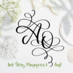 Love Story Font Poster 1