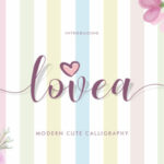 Lovea Script Font Poster 1