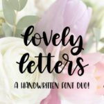 Lovely Letters Font Poster 1