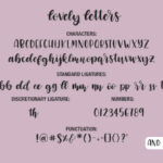 Lovely Letters Font Poster 2