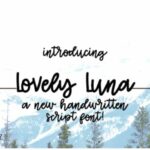 Lovely Luna Font Poster 1