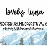 Lovely Luna Font Poster 2