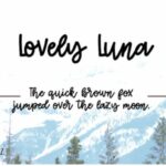 Lovely Luna Font Poster 3