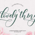 Lovely Thing Font Poster 1