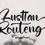 Lusttan Routeng Font Poster 1