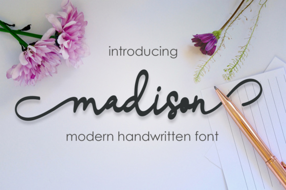 Madison Script Font Poster 1