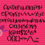 Magenta Font Poster 2