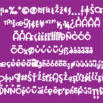 Magenta Pillow Font Poster 2