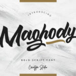 Maghody Script Font Poster 1