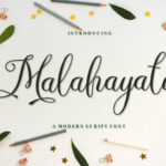 Malahayati Script Font Poster 1