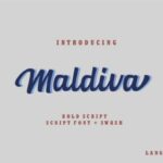 Maldiva Font Poster 1