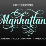 Manhattan Font Poster 1