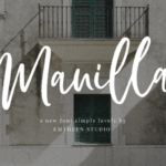 Manilla Script Font Poster 1