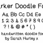 Marker Doodle Font Poster 1