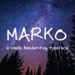 Marko Font Poster 1