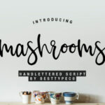 Mashrooms Font Poster 1