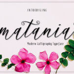 Matania Script Font Poster 1